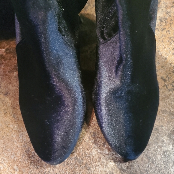 EUC - Tall velvety black boots...S.E.X.Y π’ - Picture 3 of 9
